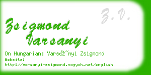 zsigmond varsanyi business card